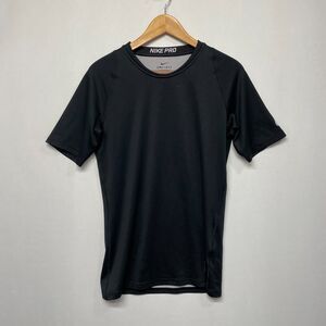 Nike Pro Men Short Sleeve Active T-Shirt Tee Top Size Small Black B341 -23